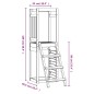 vidaXL Parque infantil de madera pino impregnada 53x46,5x169 cm vidaXL Parque infantil de madera pino impregnada 53x46,5x169 cm