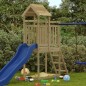 vidaXL Parque infantil exterior madera pino impregnada 53x110x214 cm