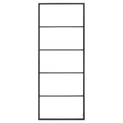vidaXL Toallero de acero negro 45x10x115 cm
