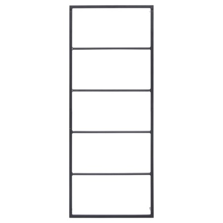 vidaXL Toallero de acero negro 45x10x115 cm