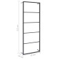 vidaXL Toallero de acero negro 45x10x115 cm vidaXL Toallero de acero negro 45x10x115 cm