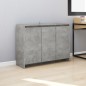 vidaXL Aparador de madera contrachapada gris hormigón 102x33x75 cm vidaXL Aparador de madera contrachapada gris hormigón 102x33x75 cm