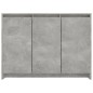 vidaXL Aparador de madera contrachapada gris hormigón 102x33x75 cm vidaXL Aparador de madera contrachapada gris hormigón 102x33x75 cm