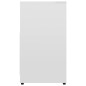 vidaXL Armario de baño madera contrachapada blanco brillo 60x33x61 cm