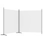 vidaXL Biombo divisor de 2 paneles de tela blanco 348x180 cm vidaXL Biombo divisor de 2 paneles de tela blanco 348x180 cm