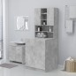 vidaXL Armario de lavadora gris hormigón 71x71,5x91,5 cm