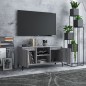 vidaXL Mueble de TV con patas de metal gris Sonoma 103,5x35x50 cm vidaXL Mueble de TV con patas de metal gris Sonoma 103,5x35x50 cm