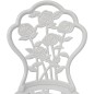 vidaXL Mesa y sillas bistró de jardín 3 piezas aluminio fundido blanco vidaXL Mesa y sillas bistró de jardín 3 piezas aluminio fundido blanco