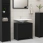 vidaXL Armario de baño madera contrachapada negro 60x33x61 cm vidaXL Armario de baño madera contrachapada negro 60x33x61 cm