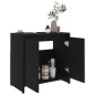 vidaXL Armario de baño madera contrachapada negro 60x33x61 cm vidaXL Armario de baño madera contrachapada negro 60x33x61 cm