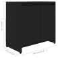 vidaXL Armario de baño madera contrachapada negro 60x33x61 cm vidaXL Armario de baño madera contrachapada negro 60x33x61 cm