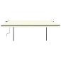 vidaXL Toldo retráctil manual con postes crema 5x3,5 m vidaXL Toldo retráctil manual con postes crema 5x3,5 m