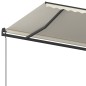 vidaXL Toldo retráctil manual con postes crema 5x3,5 m vidaXL Toldo retráctil manual con postes crema 5x3,5 m