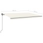 vidaXL Toldo retráctil manual con postes crema 5x3,5 m vidaXL Toldo retráctil manual con postes crema 5x3,5 m