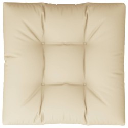 vidaXL Cojín para sofá de palets de tela beige 80x80x12 cm