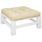 vidaXL Cojín para sofá de palets de tela beige 80x80x12 cm vidaXL Cojín para sofá de palets de tela beige 80x80x12 cm