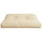 vidaXL Cojín para sofá de palets de tela beige 80x80x12 cm vidaXL Cojín para sofá de palets de tela beige 80x80x12 cm