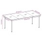 vidaXL Juego de comedor para jardín 7 piezas negro
