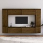 vidaXL Muebles para TV 8 piezas madera maciza de pino marrón miel