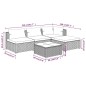 vidaXL Set de muebles de jardín 5 pzas y cojines ratán sintético negro vidaXL Set de muebles de jardín 5 pzas y cojines ratán sintético negro