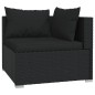 vidaXL Set de muebles de jardín 13 pzas cojines ratán sintético negro vidaXL Set de muebles de jardín 13 pzas cojines ratán sintético negro