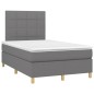 vidaXL Cama box spring con colchón y LED tela gris oscuro 120x200 cm vidaXL Cama box spring con colchón y LED tela gris oscuro 120x200 cm