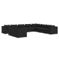 vidaXL Set de muebles de jardín 10 pzas cojines ratán sintético negro vidaXL Set de muebles de jardín 10 pzas cojines ratán sintético negro