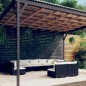vidaXL Set de muebles de jardín 9 pzas y cojines ratán sintético negro vidaXL Set de muebles de jardín 9 pzas y cojines ratán sintético negro