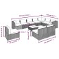 vidaXL Set muebles de jardín 11 pzas y cojines ratán sintético marrón vidaXL Set muebles de jardín 11 pzas y cojines ratán sintético marrón