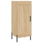 vidaXL Aparador de madera contrachapada roble Sonoma 34,5x34x180 cm vidaXL Aparador de madera contrachapada roble Sonoma 34,5x34x180 cm