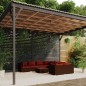 vidaXL Set muebles de jardín 9 piezas y cojines ratán sintético marrón vidaXL Set muebles de jardín 9 piezas y cojines ratán sintético marrón