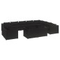 vidaXL Set de muebles de jardín 12 pzas cojines ratán sintético negro vidaXL Set de muebles de jardín 12 pzas cojines ratán sintético negro