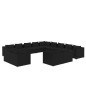 vidaXL Set de muebles de jardín 13 pzas cojines ratán sintético negro vidaXL Set de muebles de jardín 13 pzas cojines ratán sintético negro