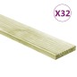 vidaXL Tablas para terraza 32 uds madera de pino impregnada 4,64 m² 1m vidaXL Tablas para terraza 32 uds madera de pino impregnada 4,64 m² 1m