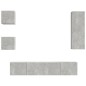 vidaXL Set de muebles de TV 5 pzas madera contrachapada gris hormigón vidaXL Set de muebles de TV 5 pzas madera contrachapada gris hormigón