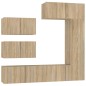 vidaXL Set de muebles para TV 6 pzas madera contrachapada roble sonoma vidaXL Set de muebles para TV 6 pzas madera contrachapada roble sonoma