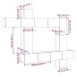 vidaXL Set de muebles para TV 9 pzas madera contrachapada roble sonoma
