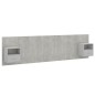vidaXL Cabecero de cama con mesitas madera contrachapada gris hormigón vidaXL Cabecero de cama con mesitas madera contrachapada gris hormigón