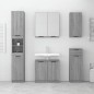 vidaXL Set de muebles de baño 5 pzas madera contrachapada gris sonoma vidaXL Set de muebles de baño 5 pzas madera contrachapada gris sonoma