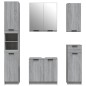 vidaXL Set de muebles de baño 5 pzas madera contrachapada gris sonoma vidaXL Set de muebles de baño 5 pzas madera contrachapada gris sonoma