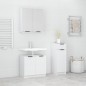 vidaXL Set de muebles baño 3 pzas madera contrachapada blanco brillo vidaXL Set de muebles baño 3 pzas madera contrachapada blanco brillo