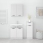 vidaXL Set de muebles baño 3 pzas madera contrachapada blanco brillo vidaXL Set de muebles baño 3 pzas madera contrachapada blanco brillo
