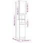 vidaXL Set de muebles de baño 4 pzas madera contrachapada marrón roble