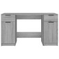 vidaXL Escritorio con armario lateral madera contrachapada gris Sonoma vidaXL Escritorio con armario lateral madera contrachapada gris Sonoma