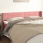 vidaXL Cabecero de terciopelo rosa 183x16x78/88 cm