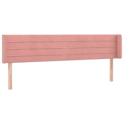 vidaXL Cabecero de terciopelo rosa 183x16x78/88 cm