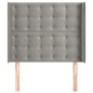 vidaXL Cabecero con orejas de terciopelo gris claro 83x16x118/128 cm vidaXL Cabecero con orejas de terciopelo gris claro 83x16x118/128 cm