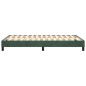 vidaXL Estructura de cama box spring terciopelo verde oscuro 120x200cm vidaXL Estructura de cama box spring terciopelo verde oscuro 120x200cm