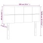vidaXL Cabecero con LED de terciopelo gris oscuro 100x5x78/88 cm vidaXL Cabecero con LED de terciopelo gris oscuro 100x5x78/88 cm