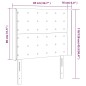 vidaXL Cabecero con LED de terciopelo gris claro 83x16x118/128 cm vidaXL Cabecero con LED de terciopelo gris claro 83x16x118/128 cm